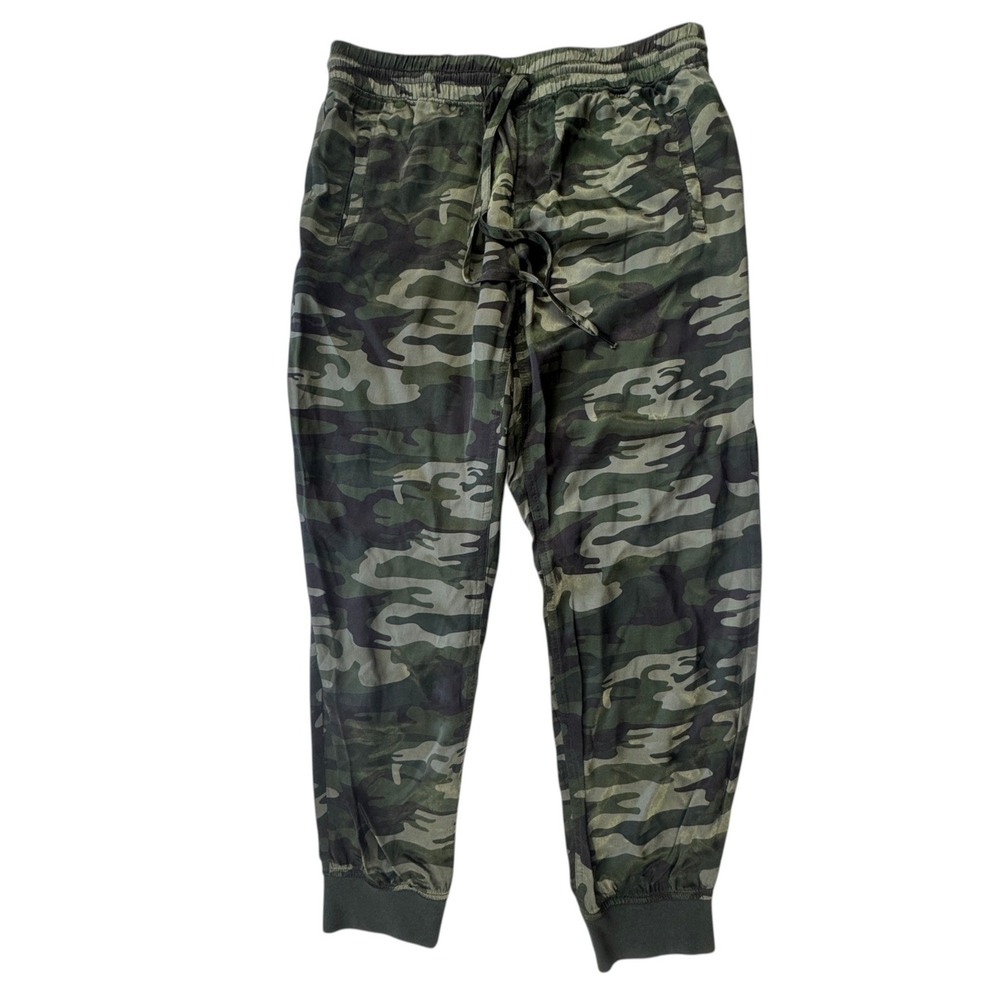 Sanctuary Camo Joggers Womens Small Green Camouflage Drawstring Waist Pants Soft